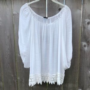 Bobeau XL Boho-Chic Semi-Sheer Ivor…